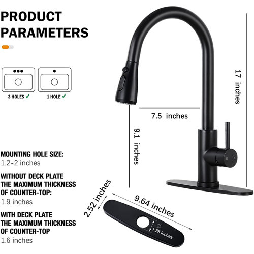 Alenartwater Pull Down Touch Kitchen Faucet Wayfair